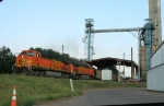 BNSF coal train going through Pilgrim